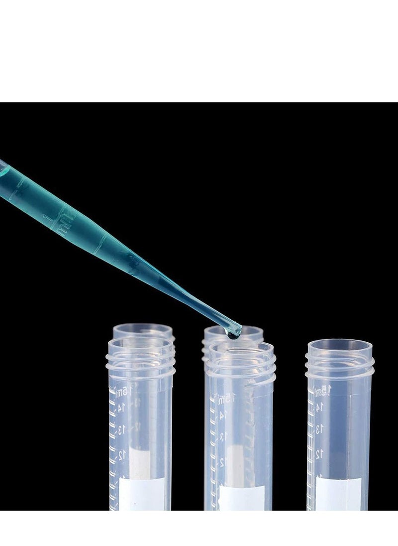 Generic - 100PCS 3ML Pipettes, Disposable Pasteur Pipette, Eye Dropper, Plastic Liquid Droppers for Essential Oils, Graduated, Dispensing, Measuring, Watering, Interval 0.5ml, Clear - Image 1