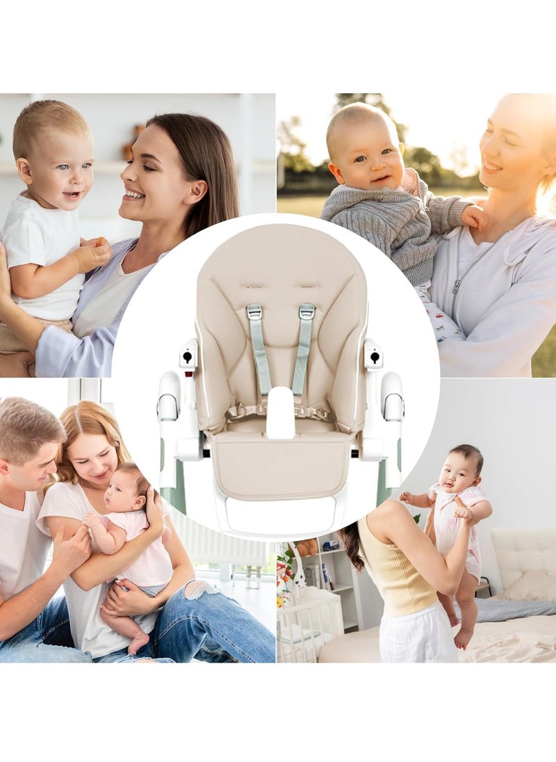 Gonice Highchair Cover, Universal Highchair Cover, Stain-Proof Baby Dining Chair Cover, Universal Waterproof Baby PU Leather  - Image 3