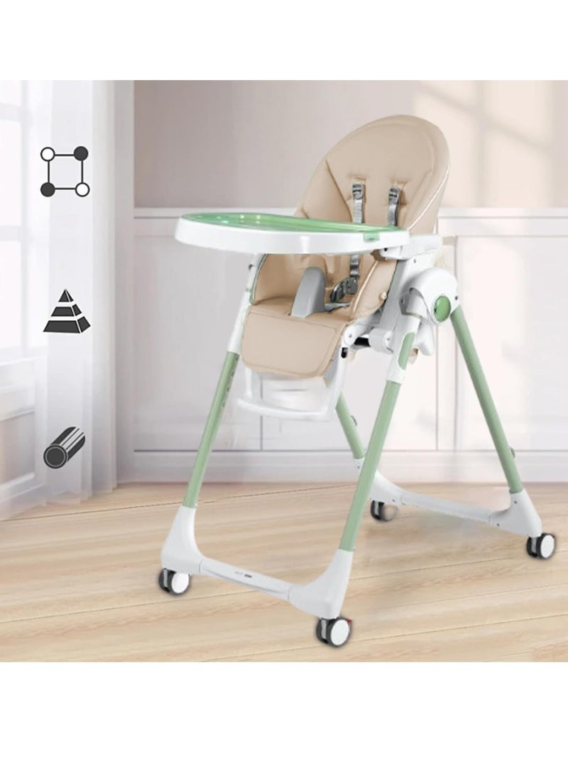 Gonice Highchair Cover, Universal Highchair Cover, Stain-Proof Baby Dining Chair Cover, Universal Waterproof Baby PU Leather  - Image 2