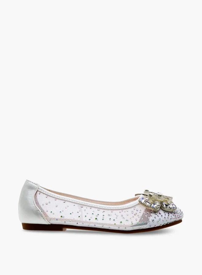 سيليست حذاء باليرينا بناتي مزين بفيونكة سهل الارتداء