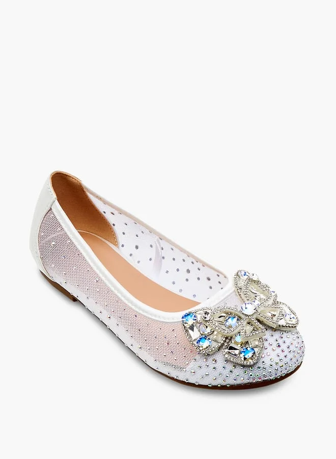 سيليست حذاء باليرينا بناتي مزين بفيونكة سهل الارتداء