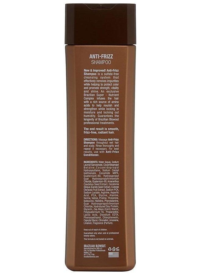 Brazilian Blowout - Brazilian Blowout Anti Frizz Shampoo, Packaging May Vary, 12 Fl Oz (Pack of 1) - Image 1