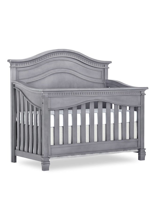 Evolur Cheyenne 5 in 1 Full Panel Convertible Crib, Storm Grey - Image 1