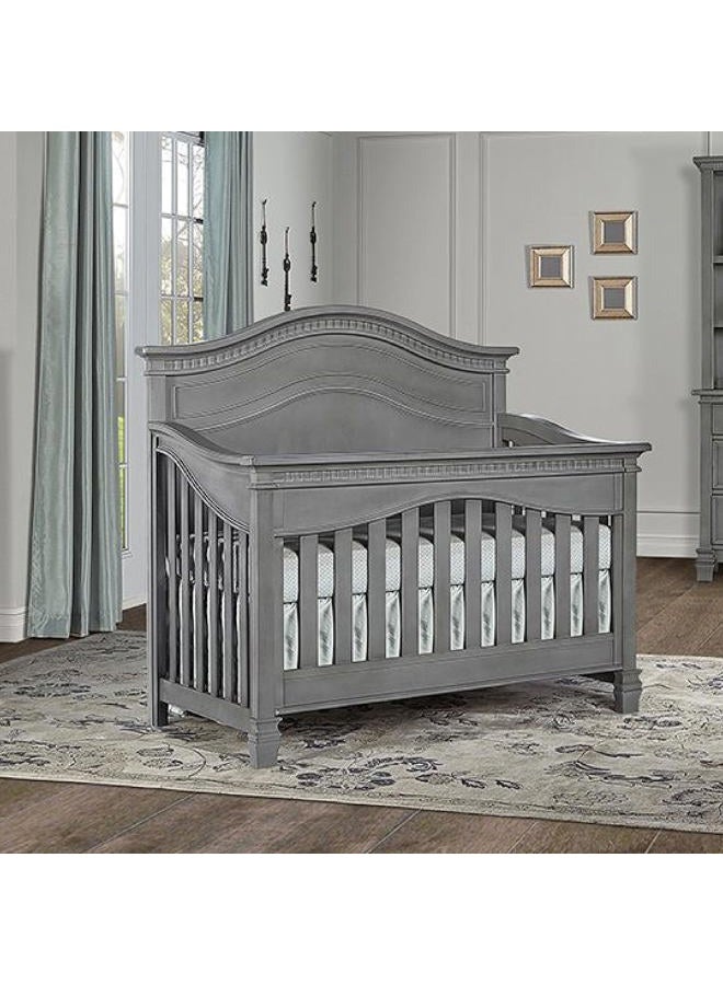 Evolur Cheyenne 5 in 1 Full Panel Convertible Crib, Storm Grey - Image 2