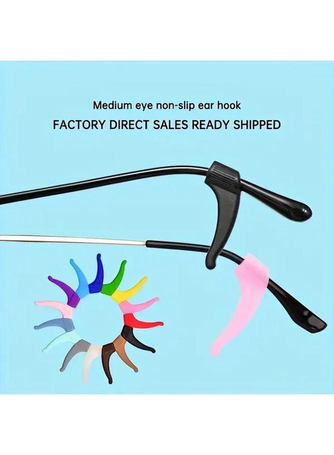 10 Packs Pink Anti Slip Glasses Ear Hook Covers Elastic Temple Tips - Image 5