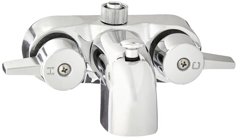 Barnett Heavy Duty 3 3/8" Centers Chrome Plated Diverter Clawfoot Tub Faucet - Image 3