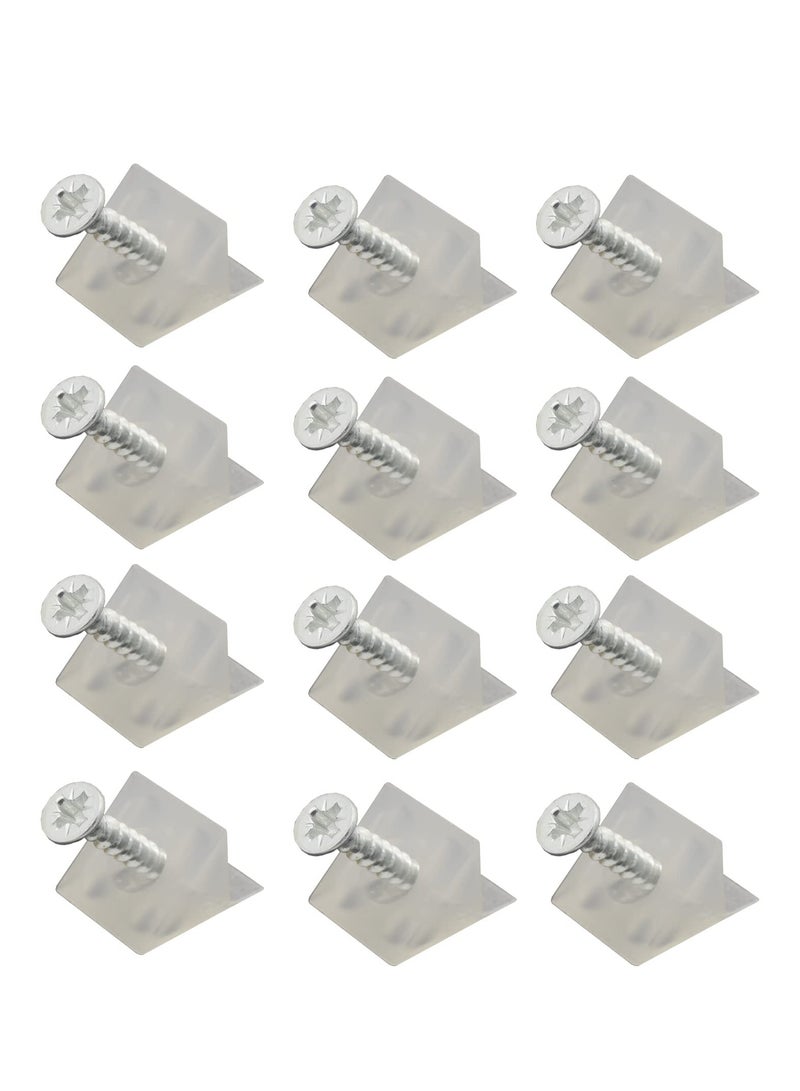 SYOSI SYOSI 500 Packs Drawer Wedges Bracket, Pallet Drawer Bottom Support Brackets Drawer Wedges Sagging Drawer Bottom Support Brackets for Home Repair 45° Angle Code  - Image 1