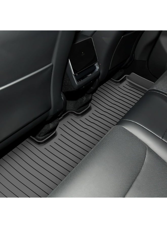 سجاد أرضية جديد لفئة تيسلا موديل Y 2025 Juniper، مصمّم خصيصًا لجميع الأحوال الجوية من مادة TPE، بطانة حمولة للسيارة، إكسسوارات صندوق الأمتعة (مجموعة كاملة من 6 قطع لأرضية موديل Y 2025 Juniper) - Image 5