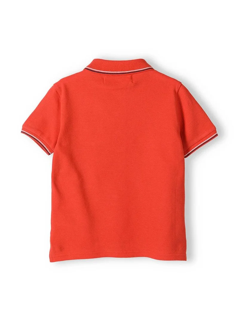 MINOTI Teen Polo Shirt with Short Sleeves and Button Placket