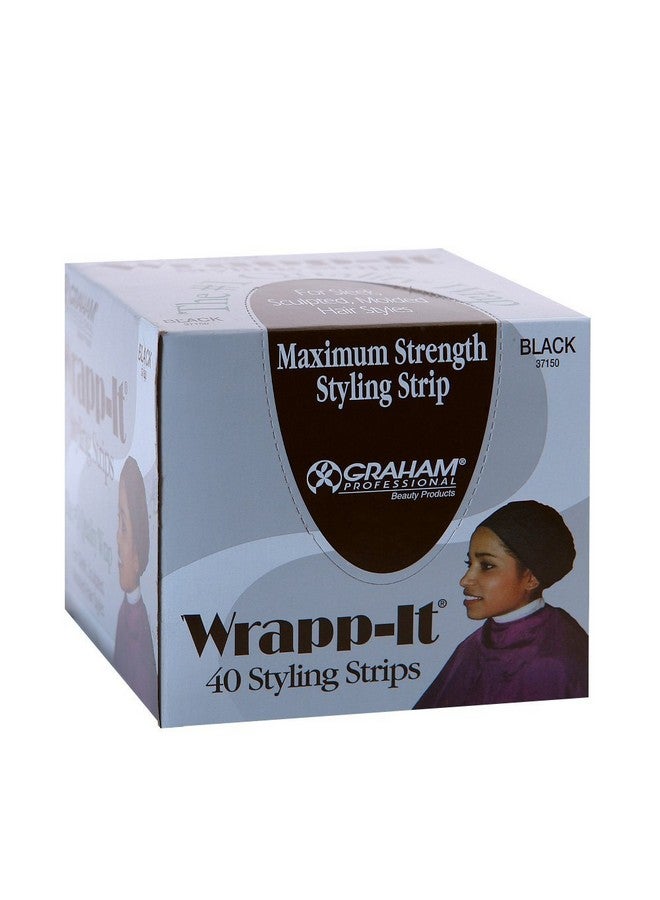 جراهام شرائط تصفيف الشعر Wrapp-it للشعر الطبيعي والملفوف والمُشكّل من Graham Beauty (40 شريطًا) - Image 1