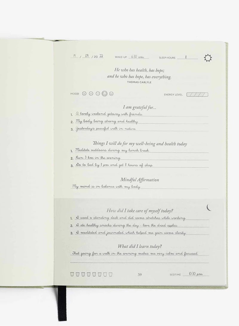 Intelligent Change Green Five-Minute Journal With Pen  - Image 5