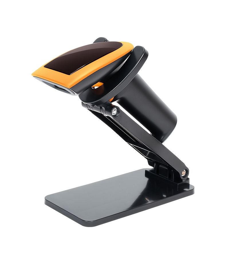 Handheld Wired Usb 2d Barcode Scanner 1d/2d/Qr Compatible With Supermarket Warehouse Retail Store And Logistics Industry With Black orange+Bracket - Image 1