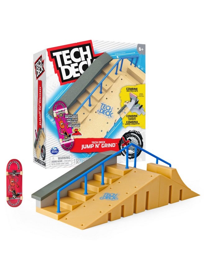 Tech Deck, Jump N’ Grind X-Connect Park Creator, Customizable and Buildable Ramp Set with Exclusive Fingerboard, Kids Toy for Ages 6 and up - Image 1