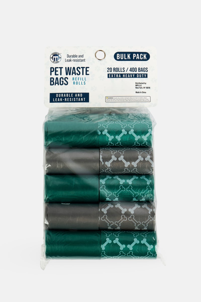 Brooklyn Pet Gear 20 Pieces Rolls Pet Waste Bags, Multicolor - Image 2