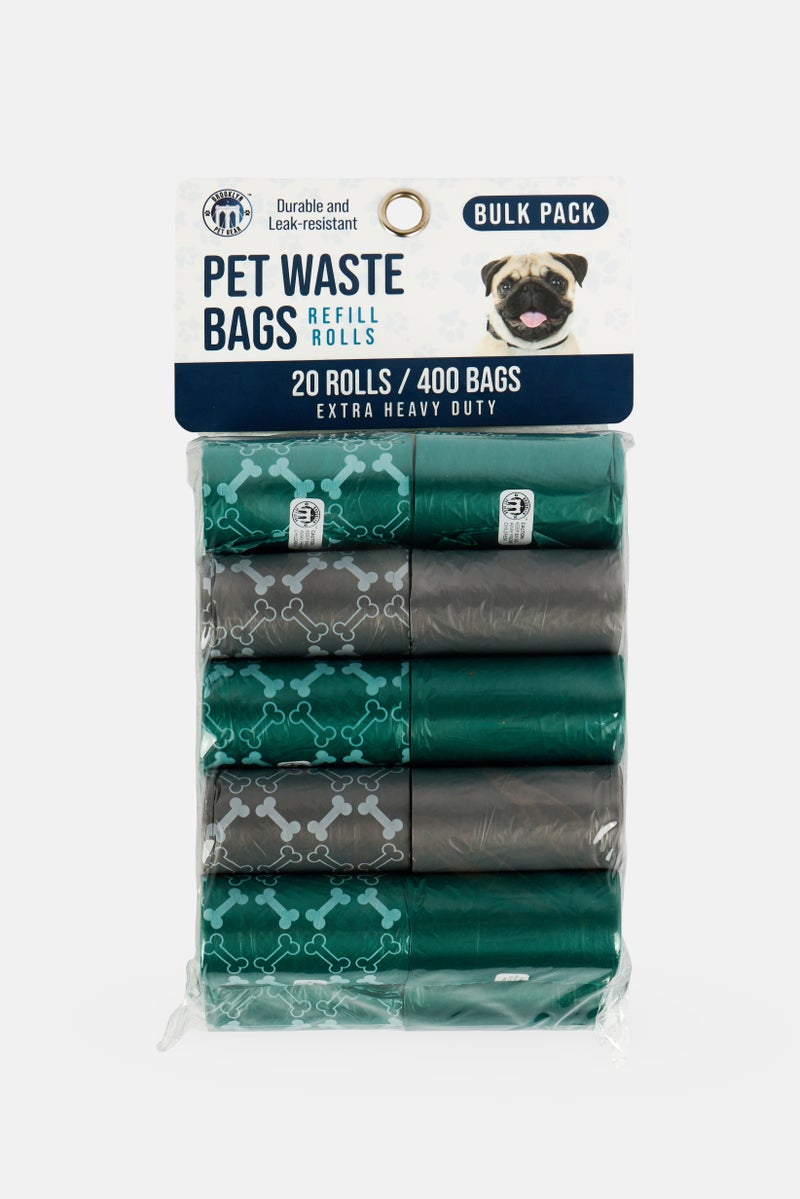 Brooklyn Pet Gear 20 Pieces Rolls Pet Waste Bags, Multicolor - Image 1