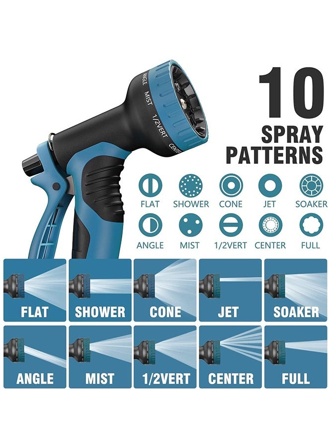 Arabest Garden Hose Metal, 304 Stainless Steel Heavy Duty Water Hose With 10 Function Nozzle, No-Kink, Tough & Flexible, Sturdy and Lightweight, Rust Proof hose for Yard, Outdoor, RV (50FT (15M)) - Image 2