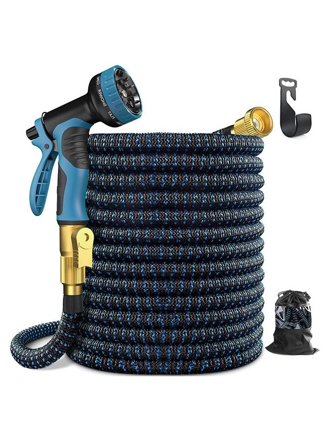 Arabest Garden Hose Metal, 304 Stainless Steel Heavy Duty Water Hose With 10 Function Nozzle, No-Kink, Tough & Flexible, Sturdy and Lightweight, Rust Proof hose for Yard, Outdoor, RV (50FT (15M)) - Image 1