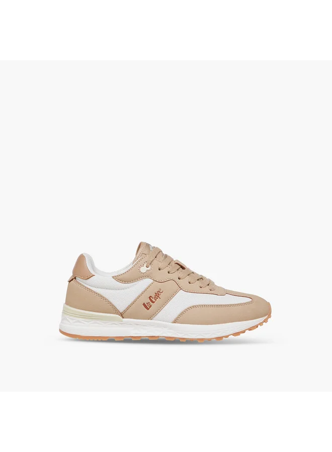 Lee Cooper Women's Panelled Sneakers with Lace-Up Closure