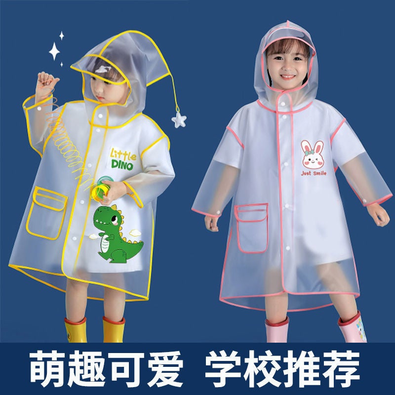 Cute Poncho Waterproof Raincoat Repeat Customers Kidsren'S Size Kindergarten Baby Brim Rain Dropshipping - Image 4