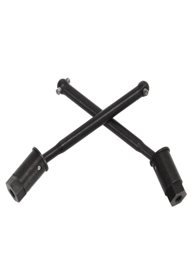 54mm RC Front Wheel Drive Shaft CVD Steel RC Front Drive Axle for Axial Yeti JR 1/18 Replacement Black - Image 2