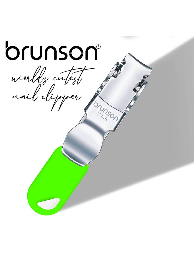 brunson - Nail Clipper Stainless Steel Professional Grade Nail Cutter with a Gripped Handle Ideal Manicures with long lasting sharpness for Easy Toenail TrimmingBCNCF2 - Image 1