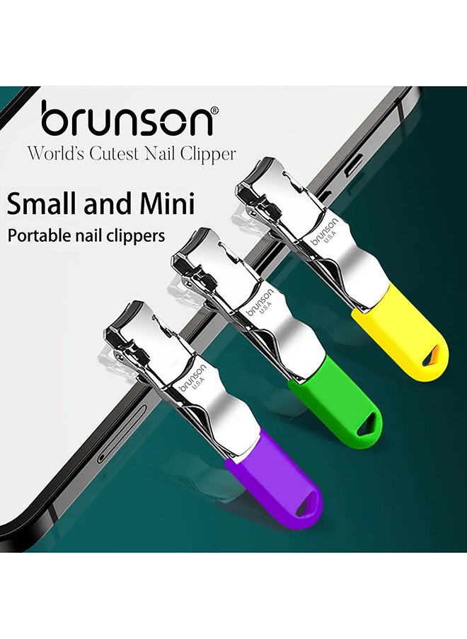 brunson - Nail Clipper Stainless Steel Professional Grade Nail Cutter with a Gripped Handle Ideal Manicures with long lasting sharpness for Easy Toenail TrimmingBCNCF2 - Image 1