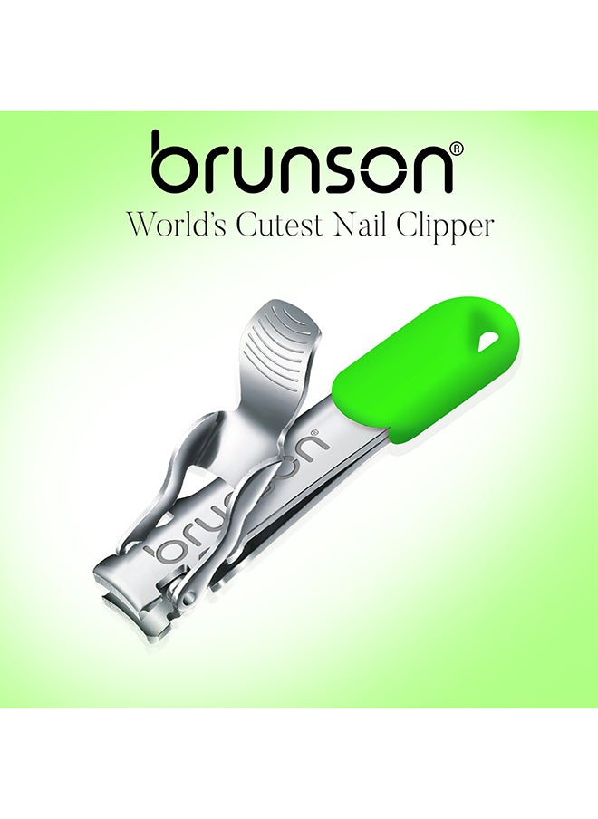 brunson - Nail Clipper Stainless Steel Professional Grade Nail Cutter with a Gripped Handle Ideal Manicures with long lasting sharpness for Easy Toenail TrimmingBCNCF2 - Image 1