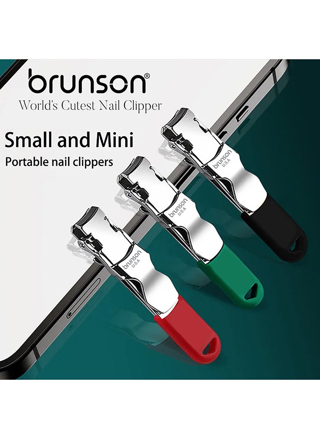 brunson - Nail Clipper Stainless Steel Professional Grade Nail Cutter with a Gripped Handle Ideal Manicures with long lasting sharpness for Easy Toenail TrimmingBCNCF2 - Image 1