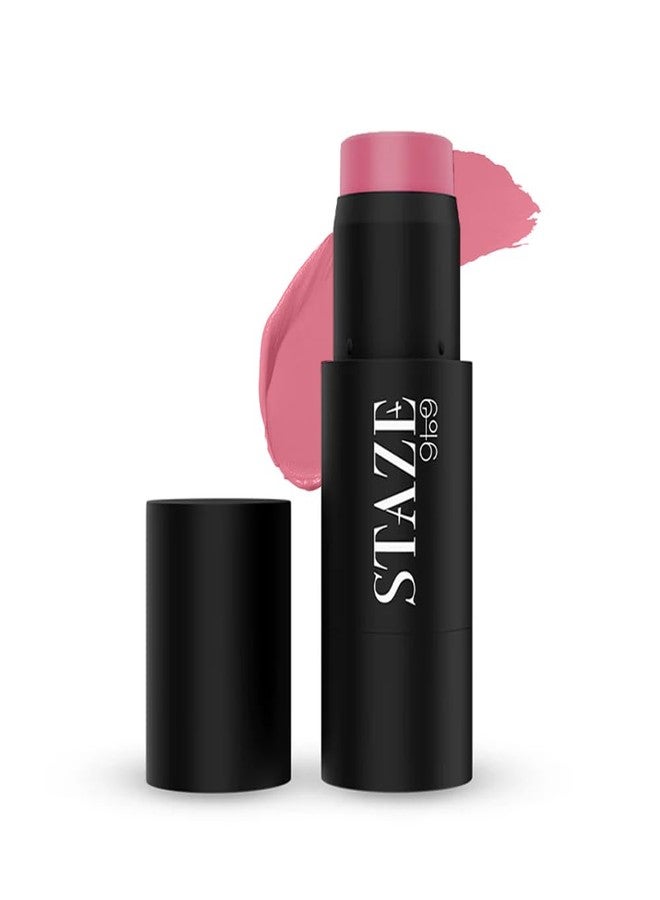 Staze 9to9 Cheek Me Out Multipurpose Blush Stick Tint | On The Go Lip + Cheek + Eye Makeup | Highly Pigmented + Blendable | 12Hrs Long Stay | Natural, Creamy Finish | Travel-Friendly | 02 Bite | 6g - Image 1