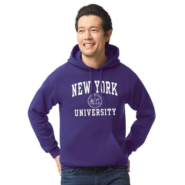 Barnesmith NYU Violets Hooded Sweatshirt, Heritage, Violet, X-Large - Image 2