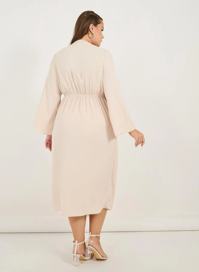 Styli Knotted Tulip Midi Dress