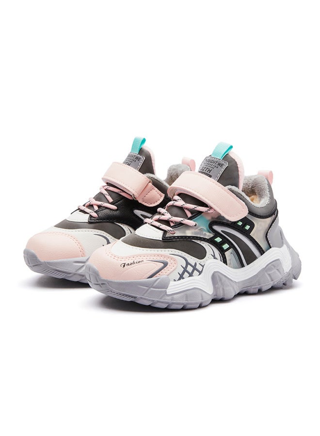 Habib Bear Children's Shoes, Winter Fleece-lined Cotton Shoes For Students, Boys' Sports Shoes, Warm Girls' Shoes, Thickened Children's Shoes