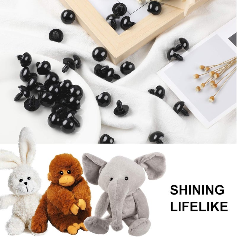 UPINS 120PCS Plastic Safety Crochet Eyes Bulk with 120PCS Washers for Crochet Crafts (0.56Inch/14mm) - Image 4