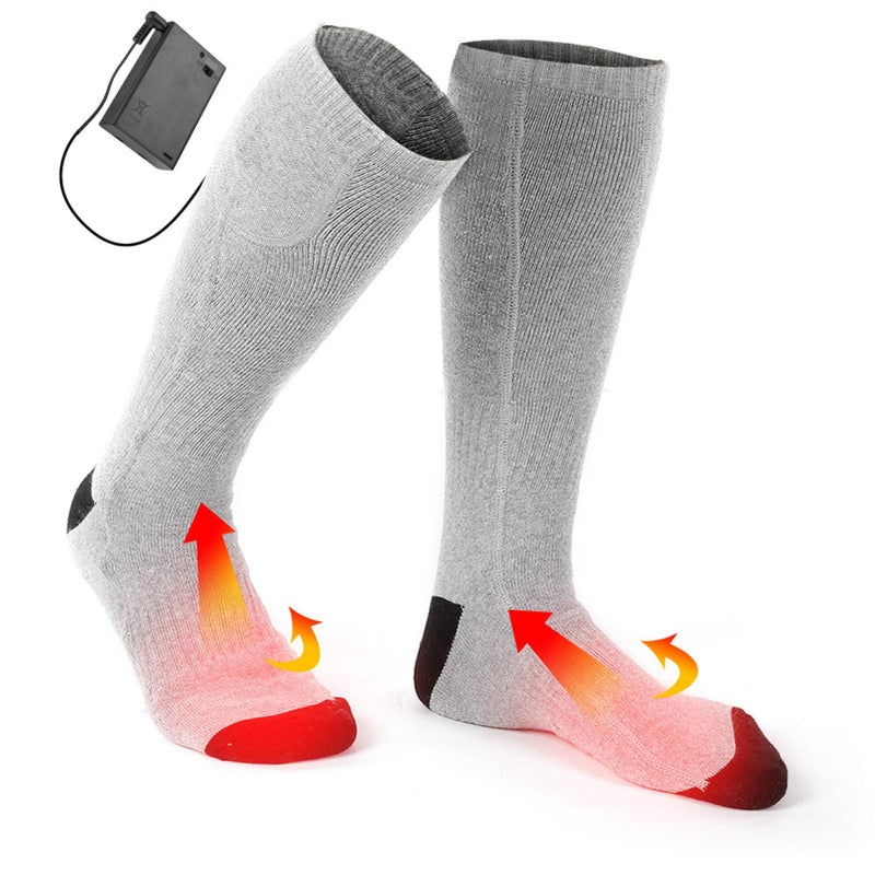 Electric Heating Socks Battery Powered Thermal Cotton Warming Socks for Men and Women Washable Winter Rechargeable Footwear - Image 2
