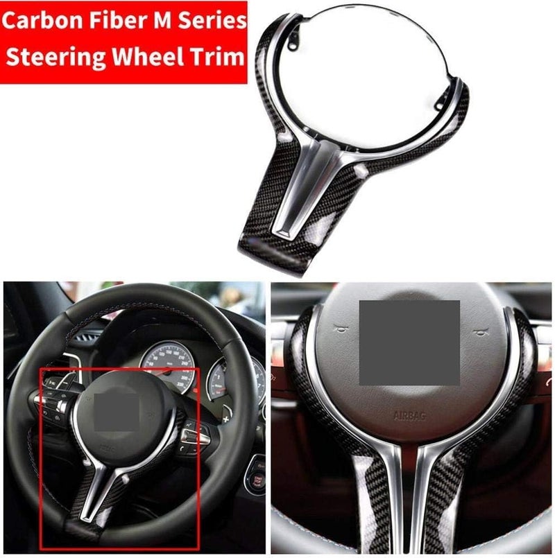 Wivplex Carbon Fiber Steering Wheel Trim Cover for BMW - Image 5