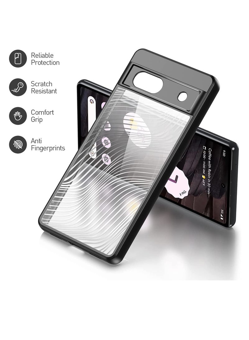 Slim Shockproof Case for Google Pixel 7A 2023 5G - Military Grade Drop Protection, Non-Yellowing Crystal Clear Design, Perfect Fit for Pixel 7a. - Image 5