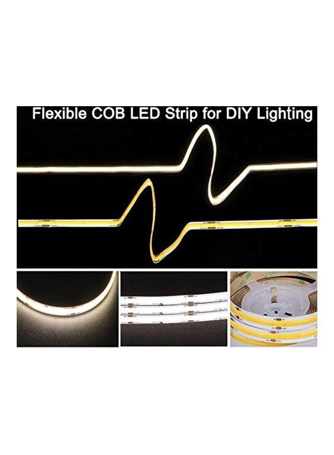 dephen UL-Listed COB LED Strip 16.4ft, 4000K Daylight Rope Lights 528LEDs/M, DC24V 5500Lm Flexiable and Cuttable Tape Lingting for Bedroom, Cabinet, Kitchen, Office, DIY - Image 4