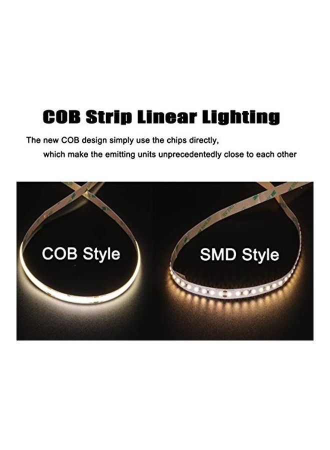 dephen UL-Listed COB LED Strip 16.4ft, 4000K Daylight Rope Lights 528LEDs/M, DC24V 5500Lm Flexiable and Cuttable Tape Lingting for Bedroom, Cabinet, Kitchen, Office, DIY - Image 5