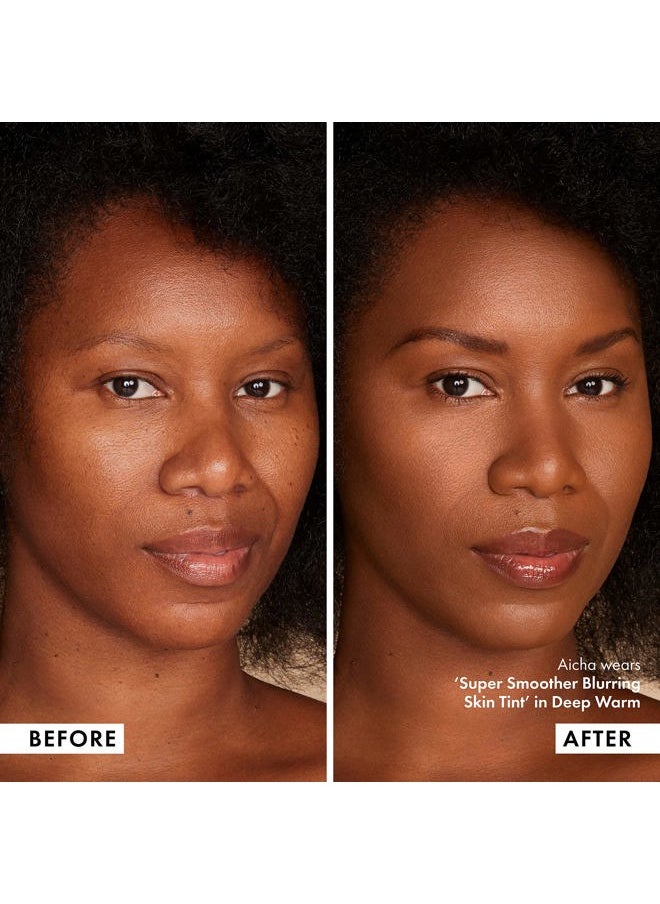 ICONIC LONDON - Super Smoother Blurring Skin Tint | Light to Medium Coverage, Hydrating, Ultra-Lightweight Tinted Moisturizer, Cruelty-Free, Vegan Makeup (Warm Deep) 1.01 Fl oz - Image 1