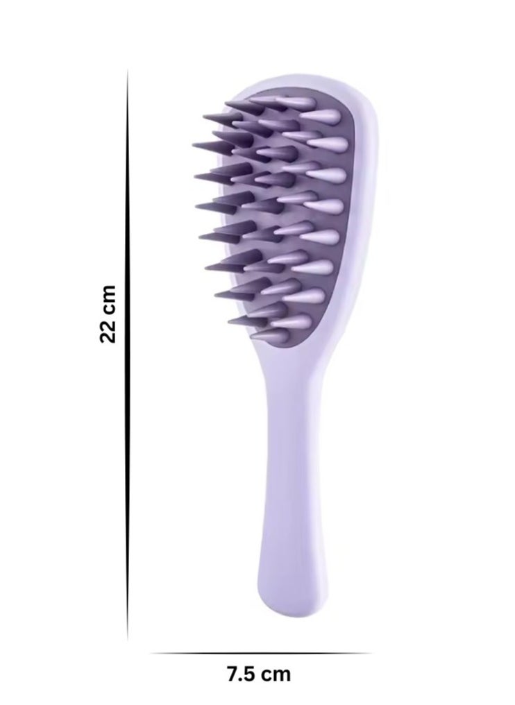Prime by javaudan Long Handle Shampoo Brush Silicone Scalp Massage Comb Hair Scalp Scrubber  Washing Brush  - Image 3