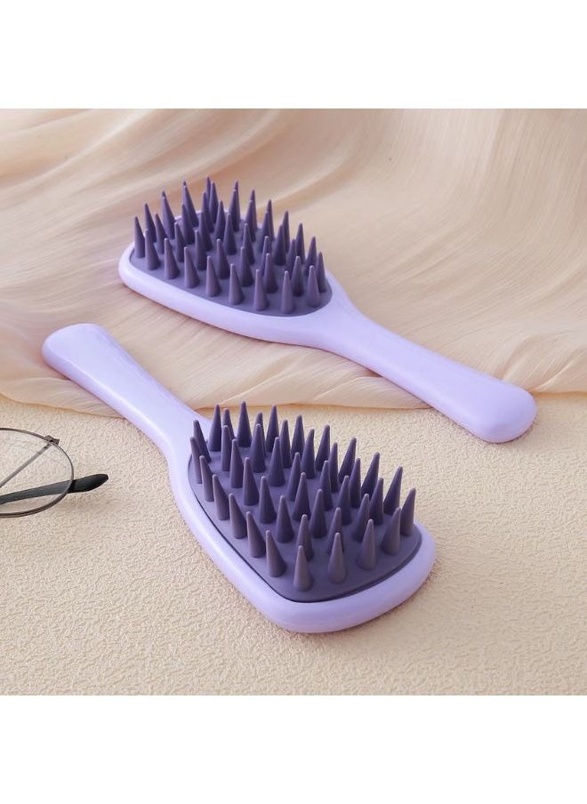 Prime by javaudan Long Handle Shampoo Brush Silicone Scalp Massage Comb Hair Scalp Scrubber  Washing Brush  - Image 5