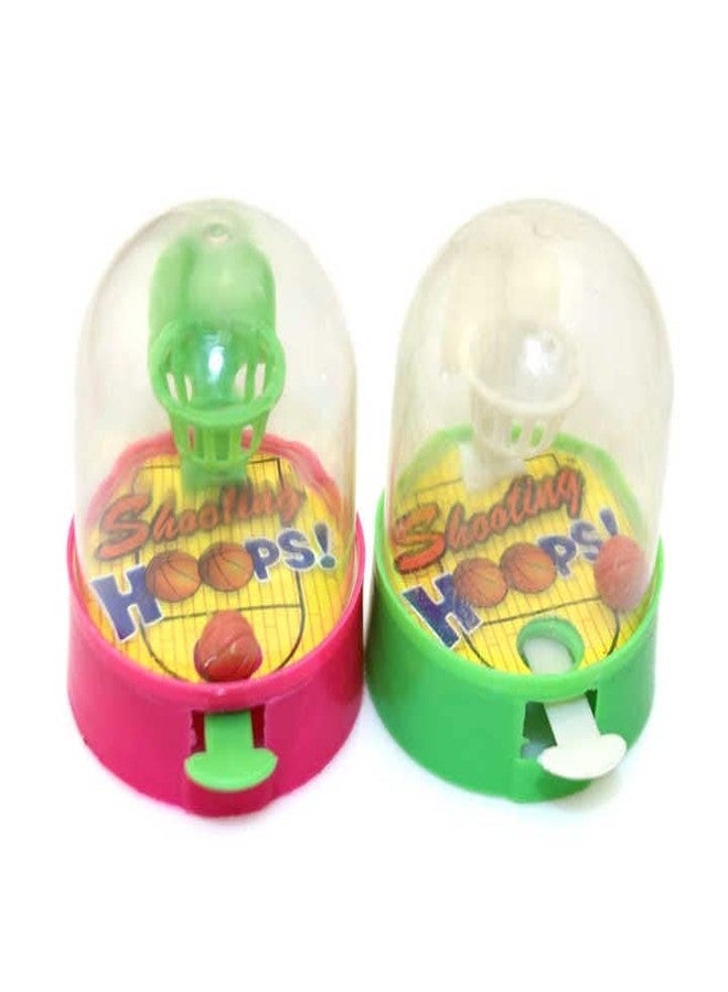 Litvibes Hand Pocket Basketball Game Cute Small Hand & Eye Coordination Mini Toy Easy to use for Kids Good Learning Time Pass Toys for Children Great Return Gift for Birthday's - Set of 2 - Image 1