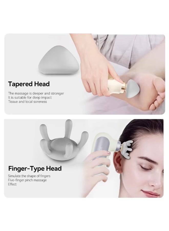 مسدس تدليك صغير، جهاز تدليك كهربائي محمول باليد للجسم، تدليك عميق للأنسجة والعضلات للرياضيين ب4 سرعات، أجهزة تدليك صغيرة جدًا وهادئة للاستخدام في المنزل أو المكتب أو صالة الألعاب الرياضية - Image 3