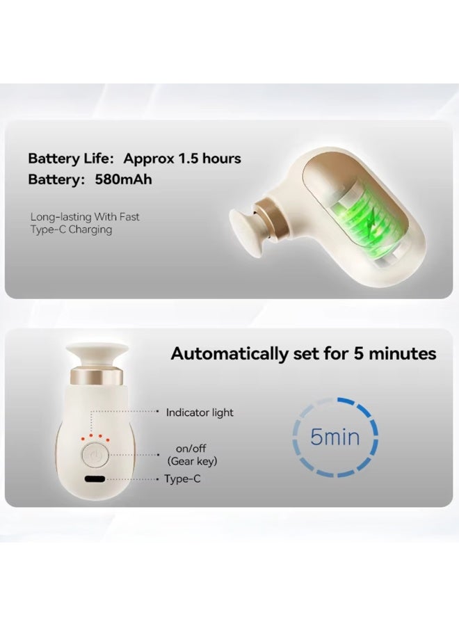 مسدس تدليك صغير، جهاز تدليك كهربائي محمول باليد للجسم، تدليك عميق للأنسجة والعضلات للرياضيين ب4 سرعات، أجهزة تدليك صغيرة جدًا وهادئة للاستخدام في المنزل أو المكتب أو صالة الألعاب الرياضية - Image 5