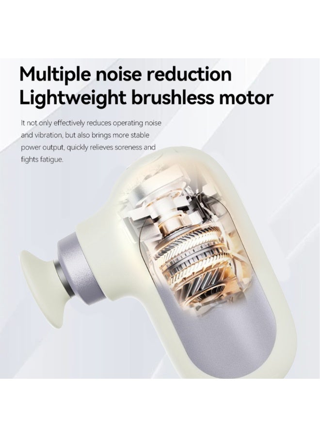 مسدس تدليك صغير، جهاز تدليك كهربائي محمول باليد للجسم، تدليك عميق للأنسجة والعضلات للرياضيين ب4 سرعات، أجهزة تدليك صغيرة جدًا وهادئة للاستخدام في المنزل أو المكتب أو صالة الألعاب الرياضية - Image 2