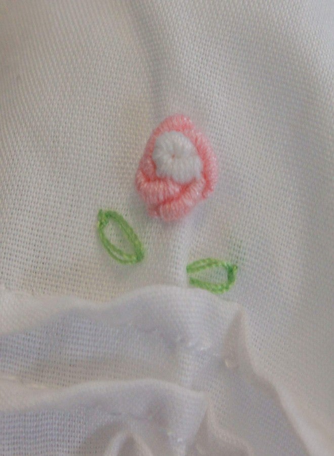 Petit Ami Baby Girls’ Daygown with Heart Smocking and Pearls, 18 Months, Pink - Image 5