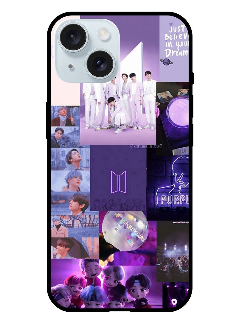 Theodor - Protective Case Anti Scratch Shock Proof Bumper Cover For iPhone 15 BTS collage - Image 1