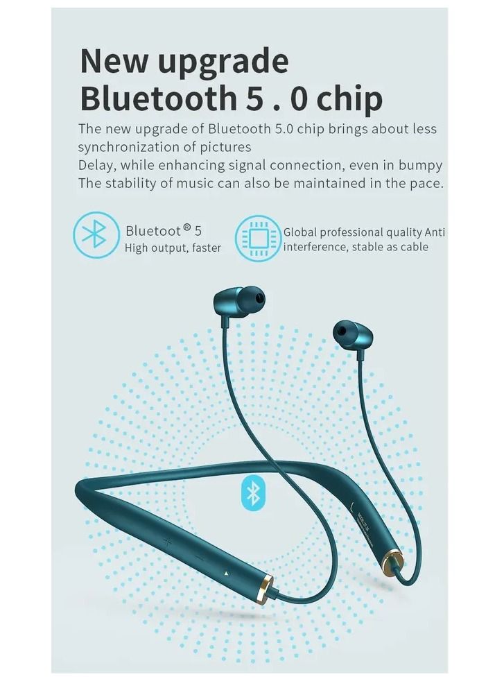 ساناج Sanag Z6S BT سماعات رأس للرقبة سماعة أذن رياضية Bt حول الرقبة سماعات رأس رياضية مع ميكروفون لاسلكي - Image 4