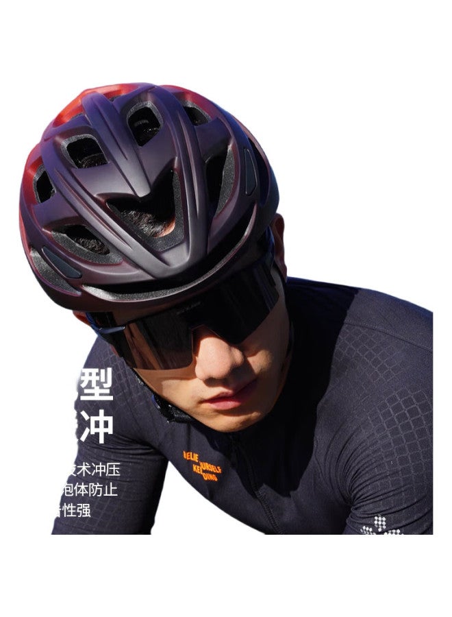 Ousen Cycling Helmet, Bicycle Helmet, Aerodynamic Mountain And Road Bike Integrated Molding, Safety Helmet For Men And Women, With Tail Light - Image 2