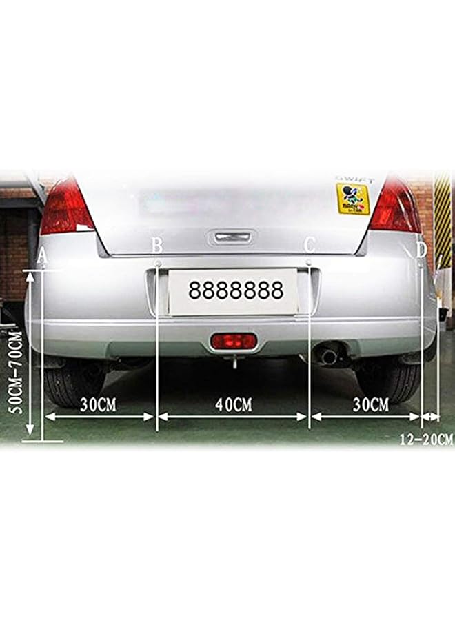 توبيز مستشعر ركن السيارة باللون الأسود مع شاشة LED ونظام إنذار صوتي - Image 5